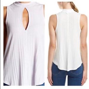 Free People white Tank Top